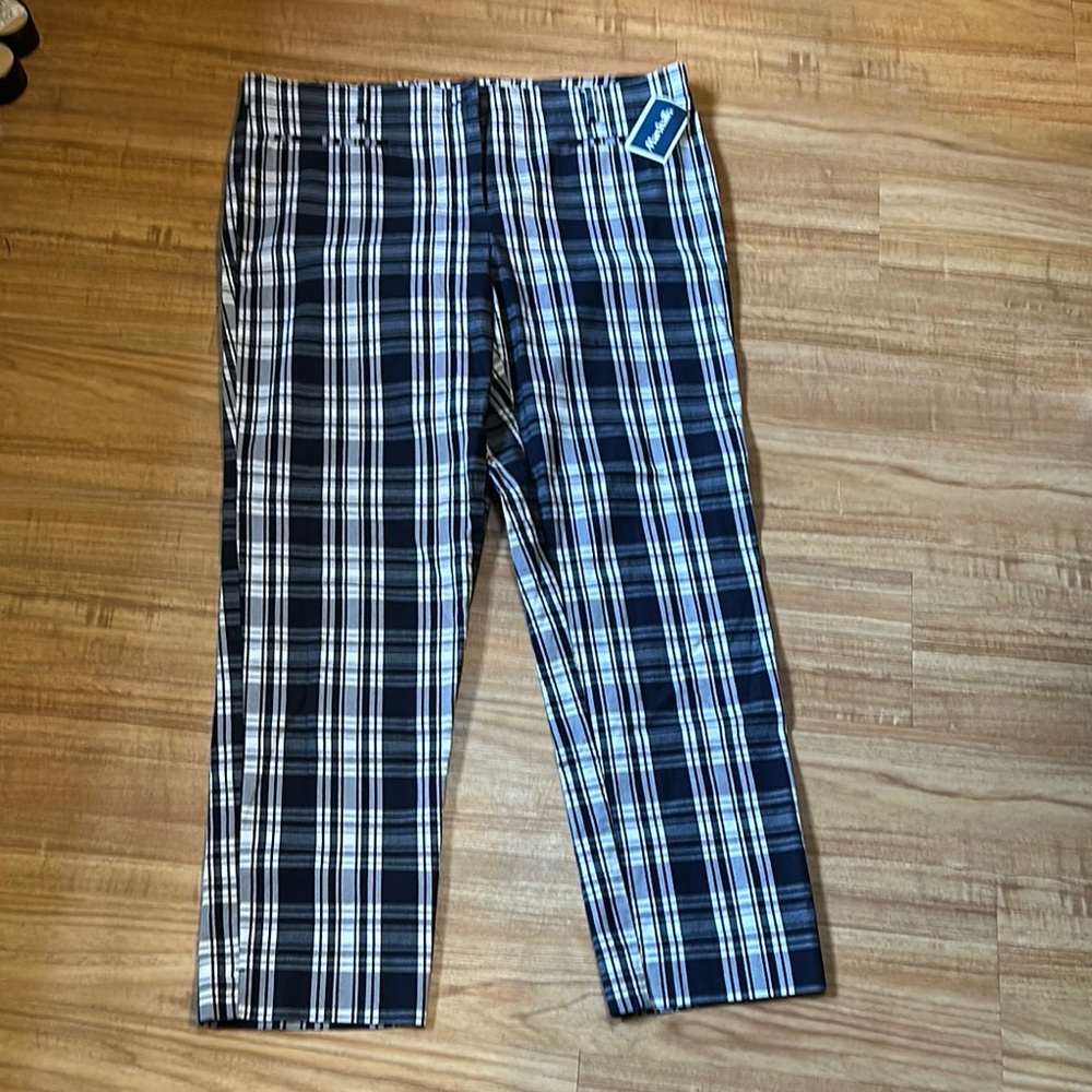 NWT Ann Taylor plaid pants size 12t